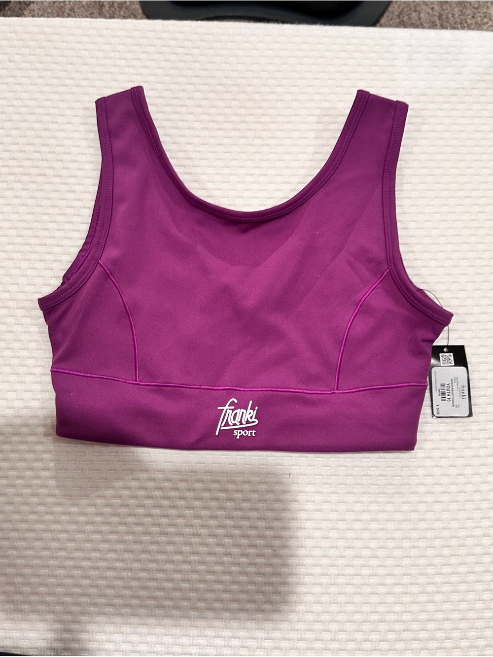 Francesca's Collections Plum/Purple Scoop-Neck Sports Bra